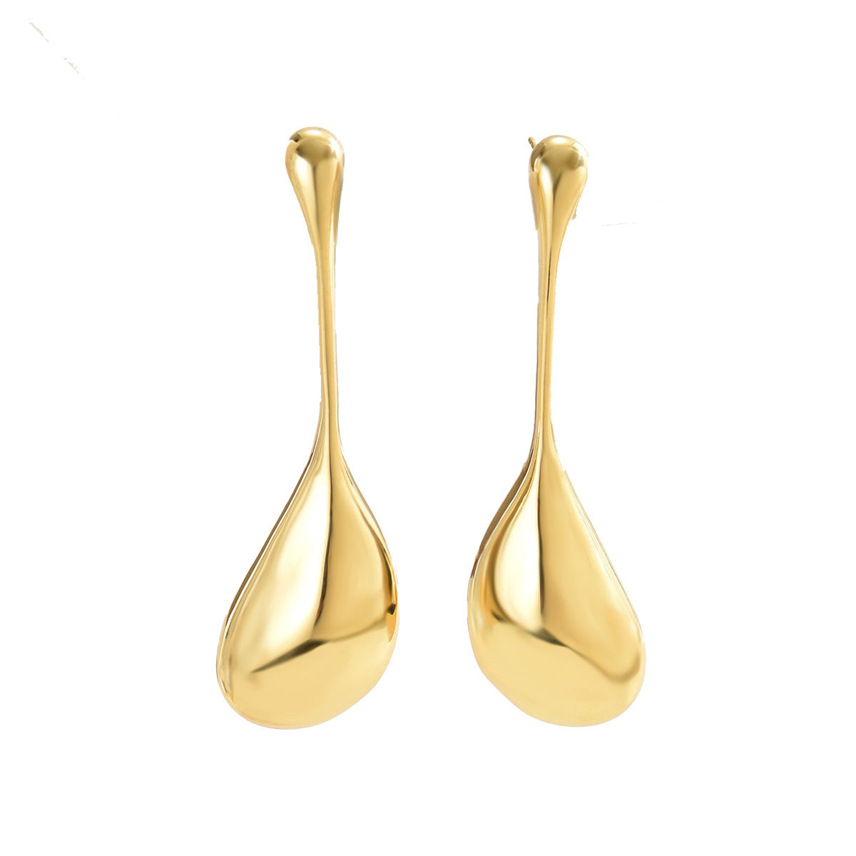 Fashion Geometry Pattern Water Drop Female Personalized Minority Irregular Design Versatile Earrings