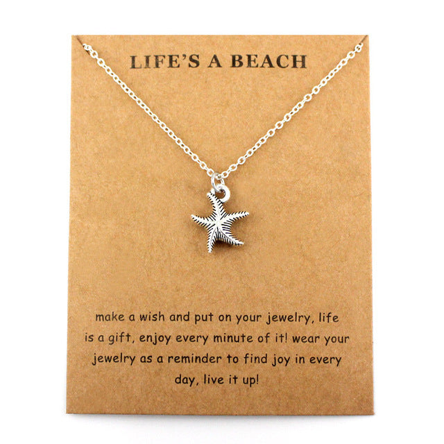 Starfish Shell Turtle Fish Shark Necklaces