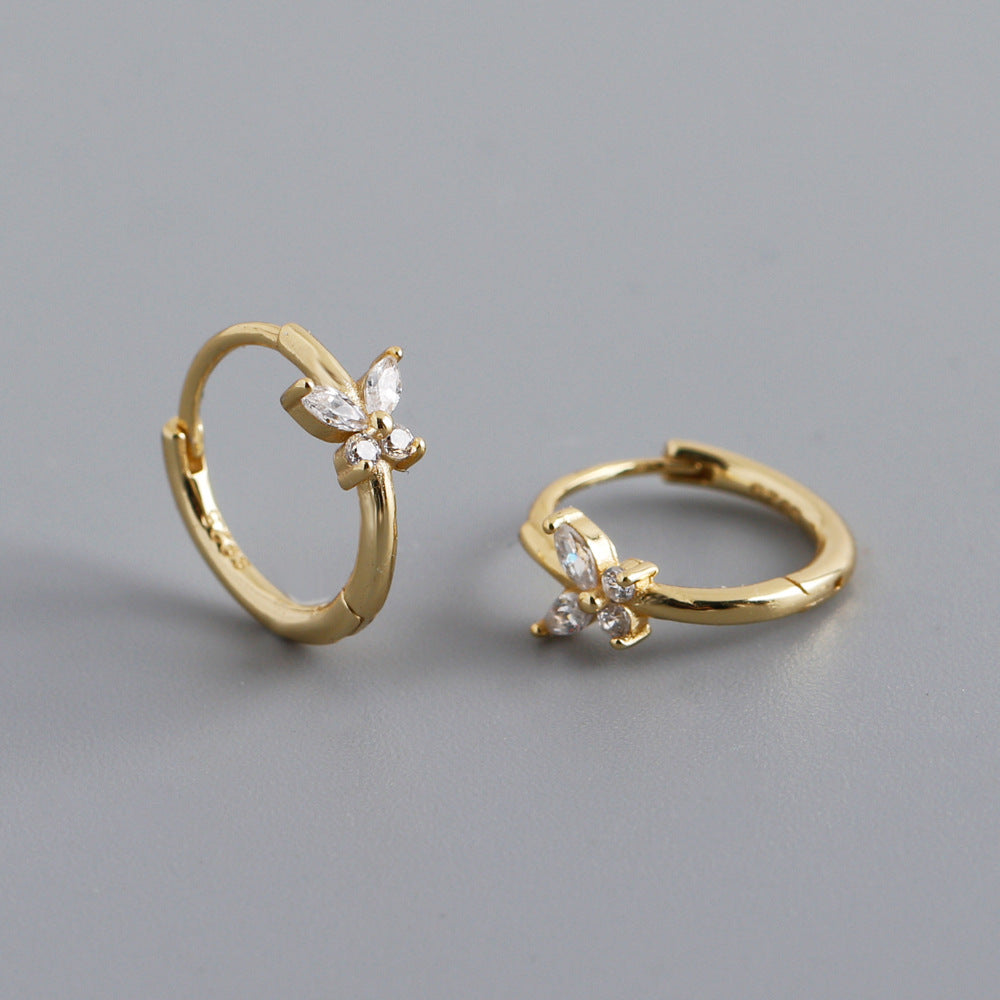 Circle Gold Ear Clip Female