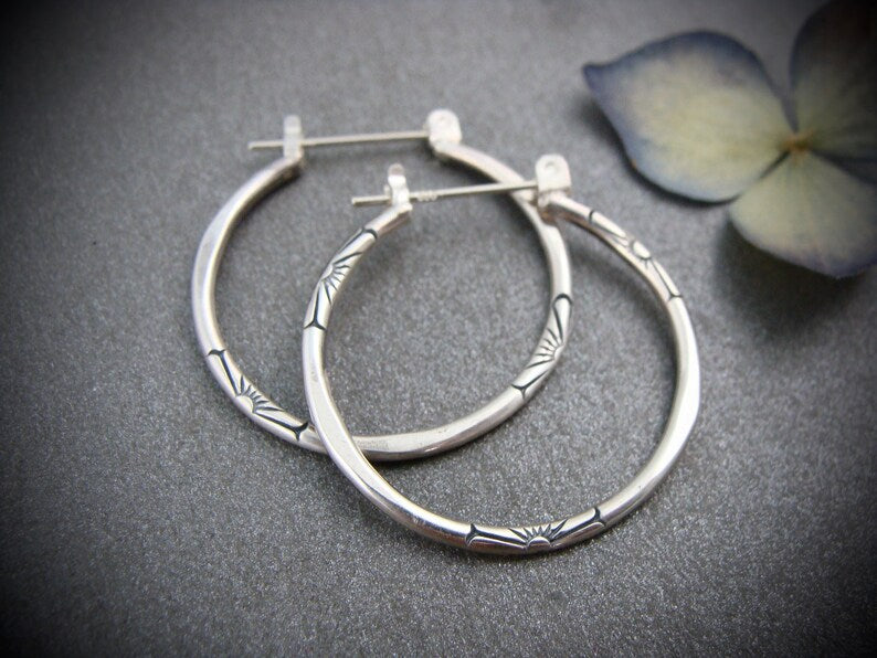 Retro Three-dimensional Geometric Large Hoop Earrings