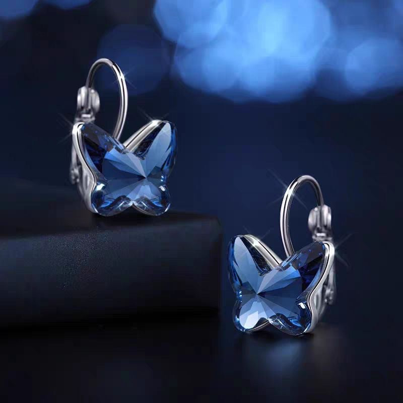 Shining Zircon Popular Fashion Butterfly Studs