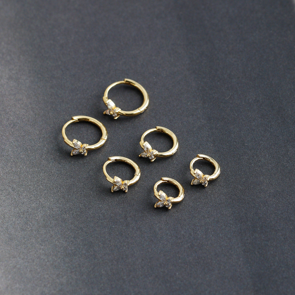 Circle Gold Ear Clip Female