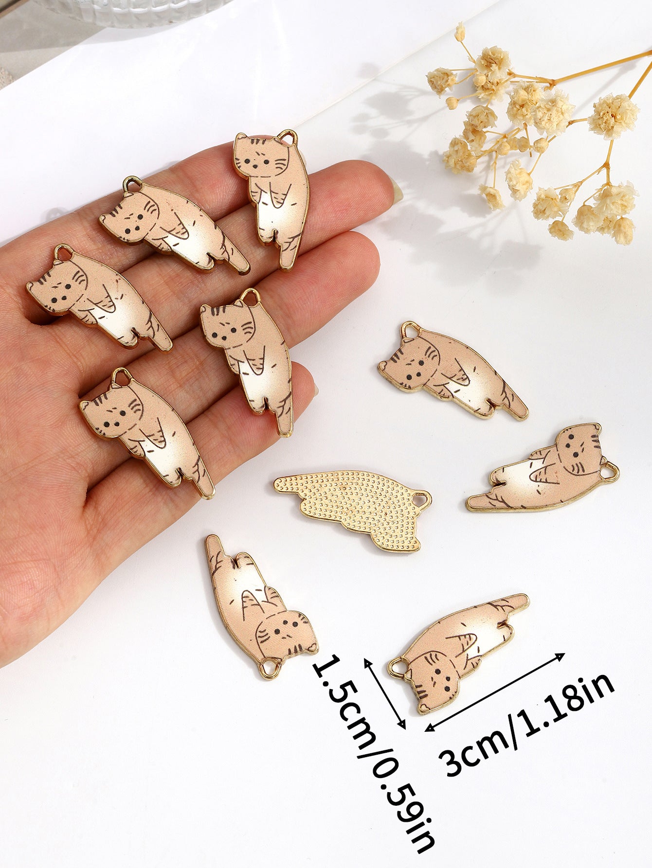 DIY Ornament Accessories Animal Kitty Student Earrings