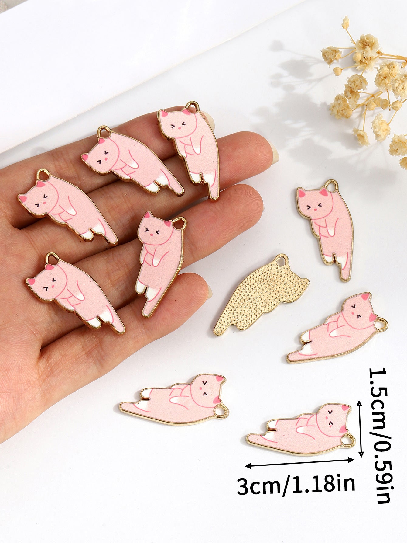 DIY Ornament Accessories Animal Kitty Student Earrings