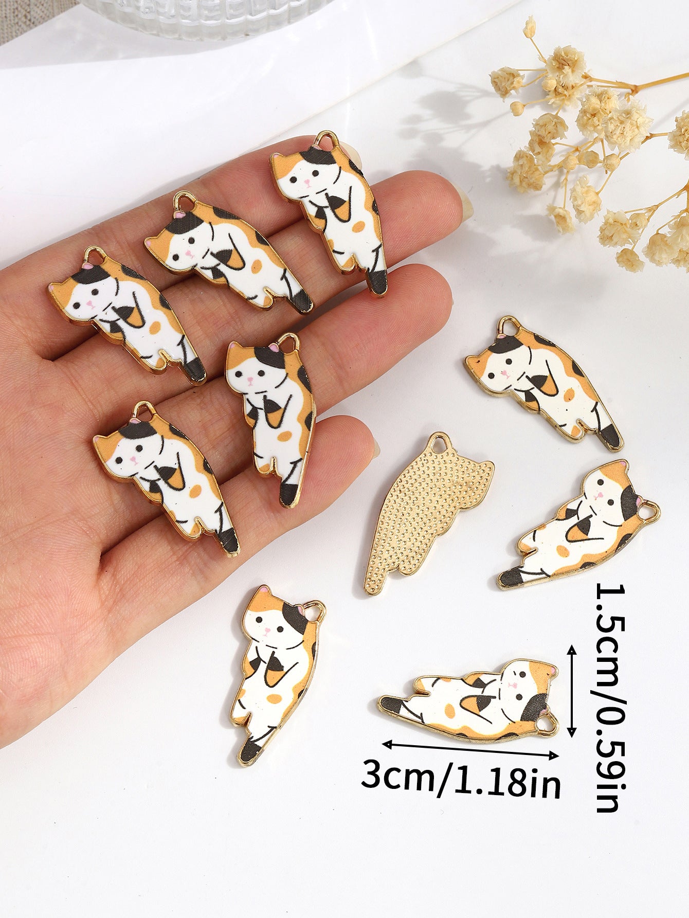 DIY Ornament Accessories Animal Kitty Student Earrings